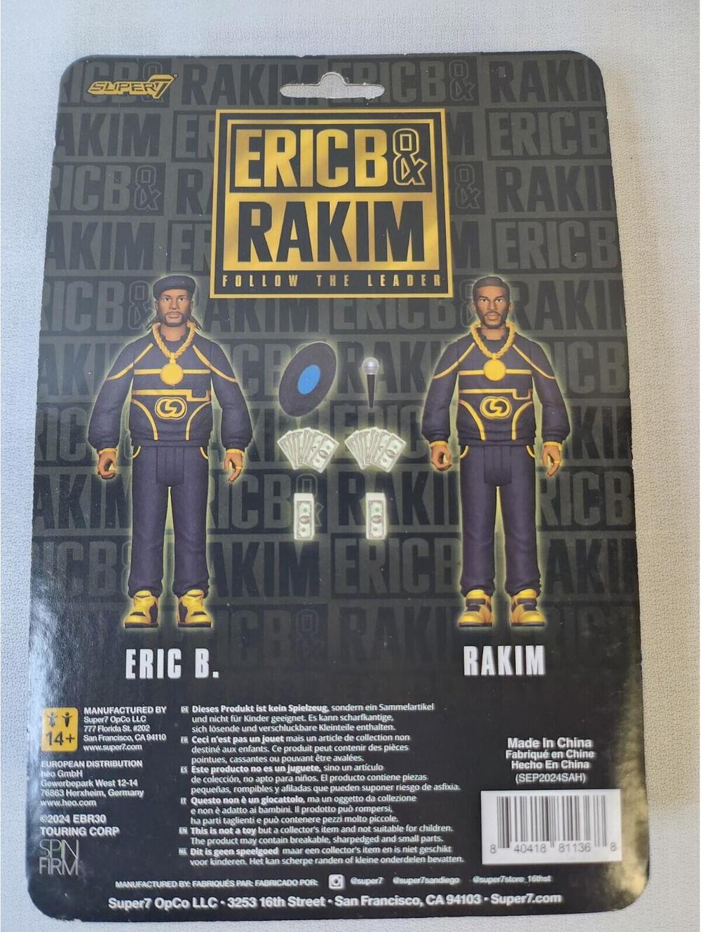 Super7 Eric B. & Rakim Collector's Edition Boxed Action Figures 2-Pack - Picture 2 of 5